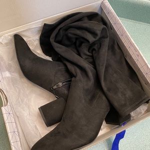 Black thigh high boots BRAND NEW
